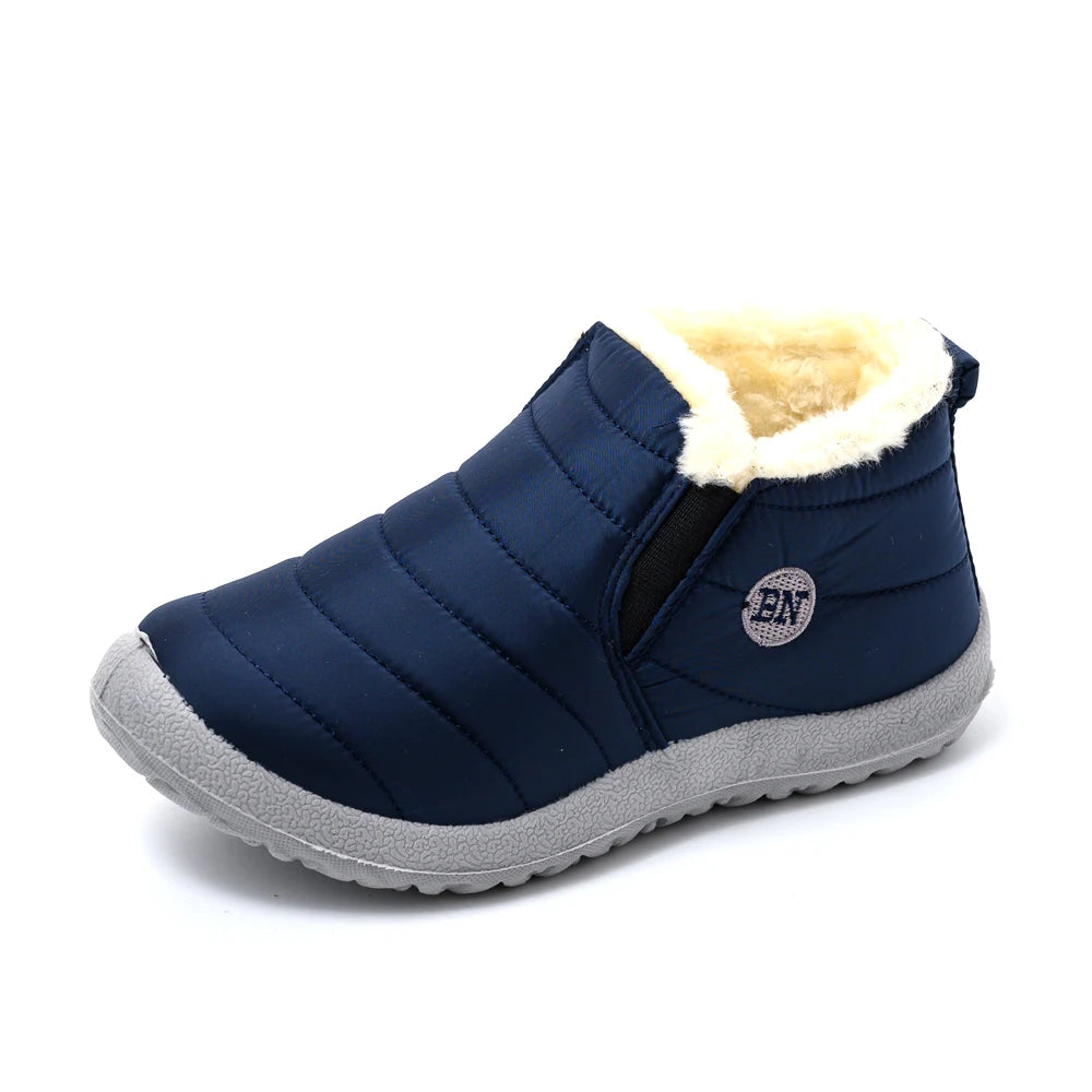 Winter Boots Women Waterproof Snow Women Shoes Flat Casual Winter Shoes Ankle Boots for Women Plus Size Couple Shoes Non-Slip