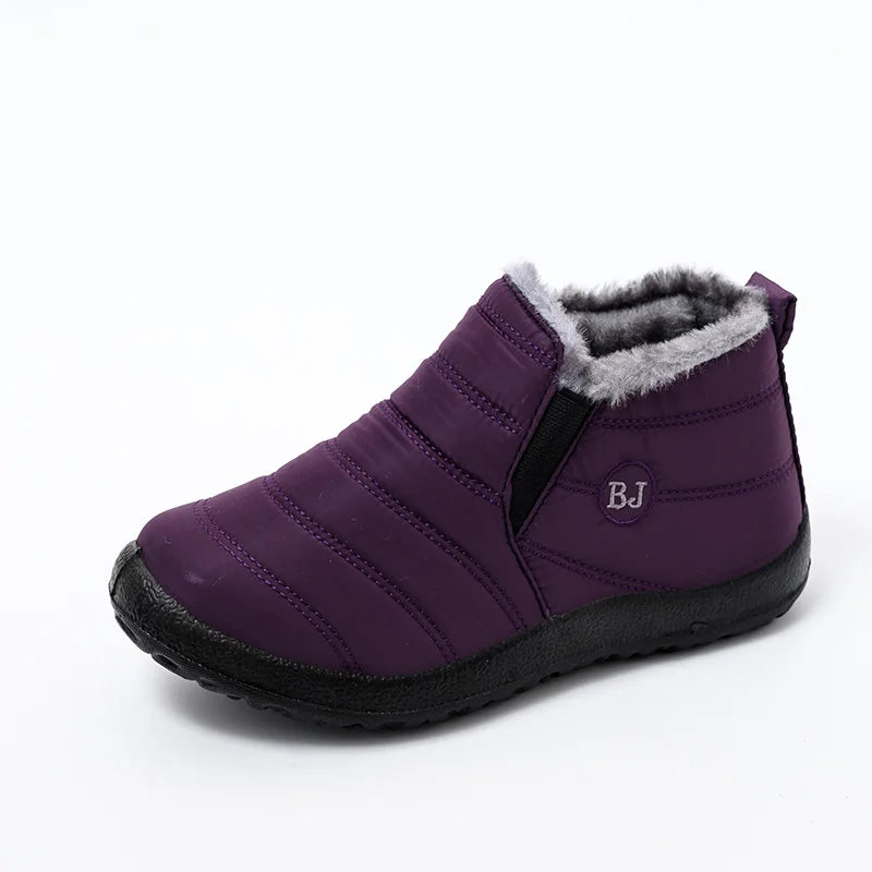 Winter Boots Women Waterproof Snow Women Shoes Flat Casual Winter Shoes Ankle Boots for Women Plus Size Couple Shoes Non-Slip