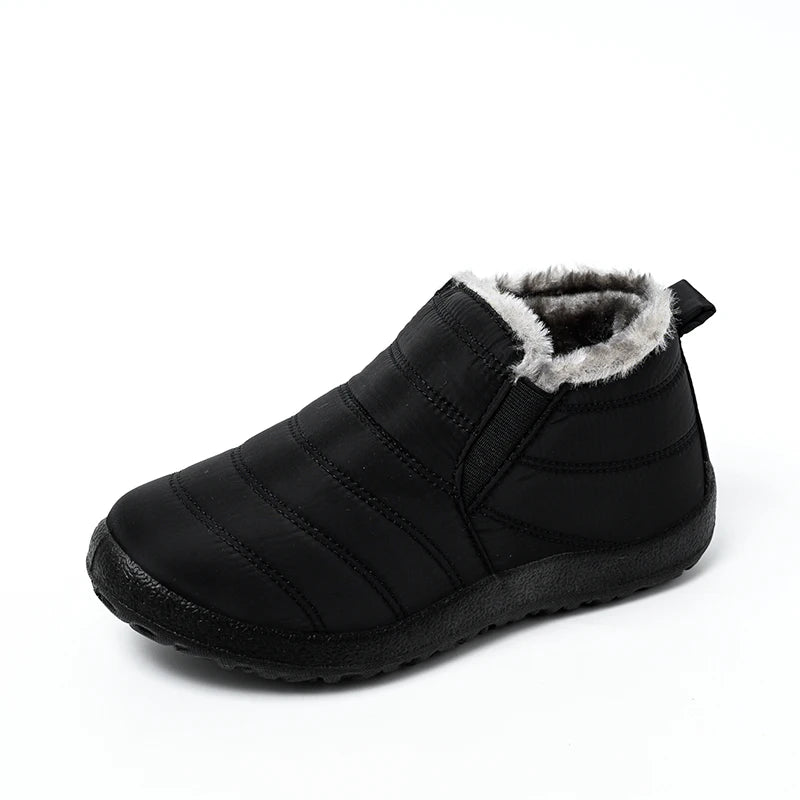 Winter Boots Women Waterproof Snow Women Shoes Flat Casual Winter Shoes Ankle Boots for Women Plus Size Couple Shoes Non-Slip