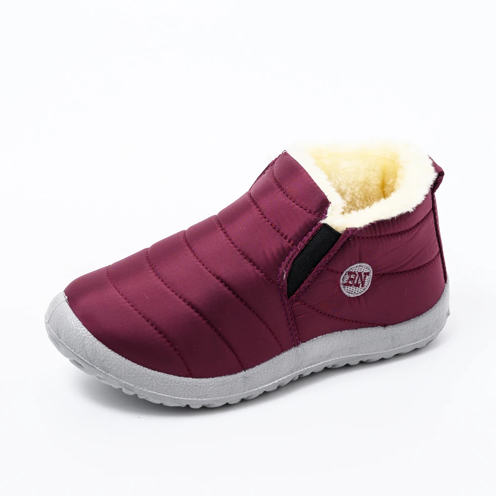 Winter Boots Women Waterproof Snow Women Shoes Flat Casual Winter Shoes Ankle Boots for Women Plus Size Couple Shoes Non-Slip