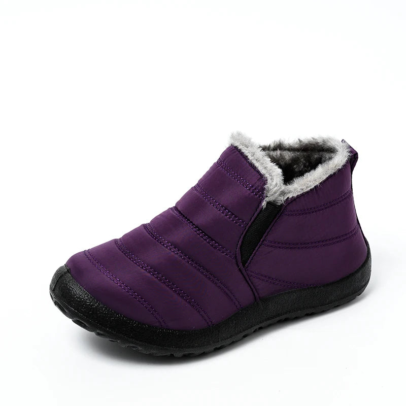 Winter Boots Women Waterproof Snow Women Shoes Flat Casual Winter Shoes Ankle Boots for Women Plus Size Couple Shoes Non-Slip