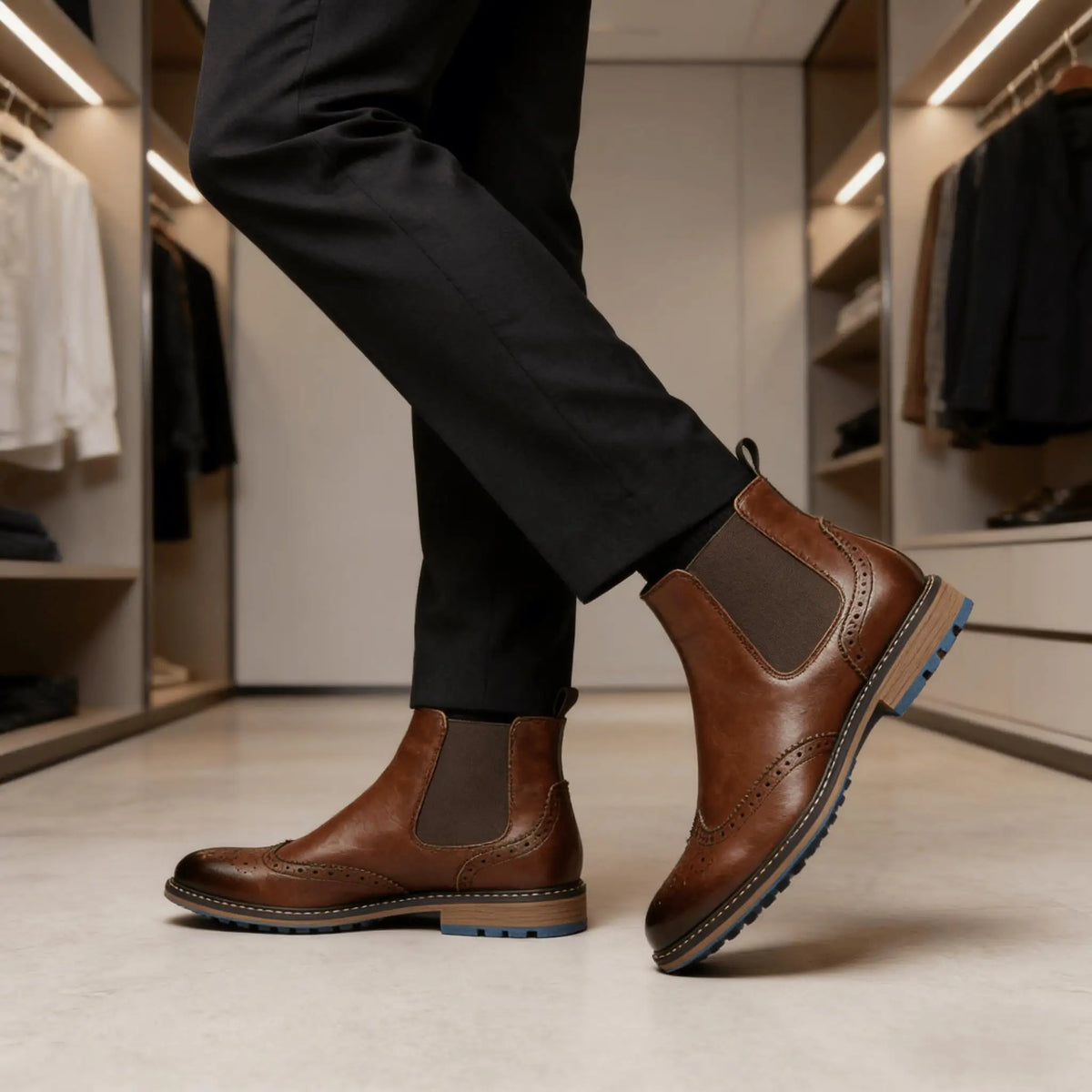 Chelsea Boots Men 2026 Comfortable Brand Fashion Leather Boots