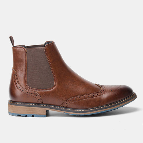 Chelsea Boots Men 2026 Comfortable Brand Fashion Leather Boots