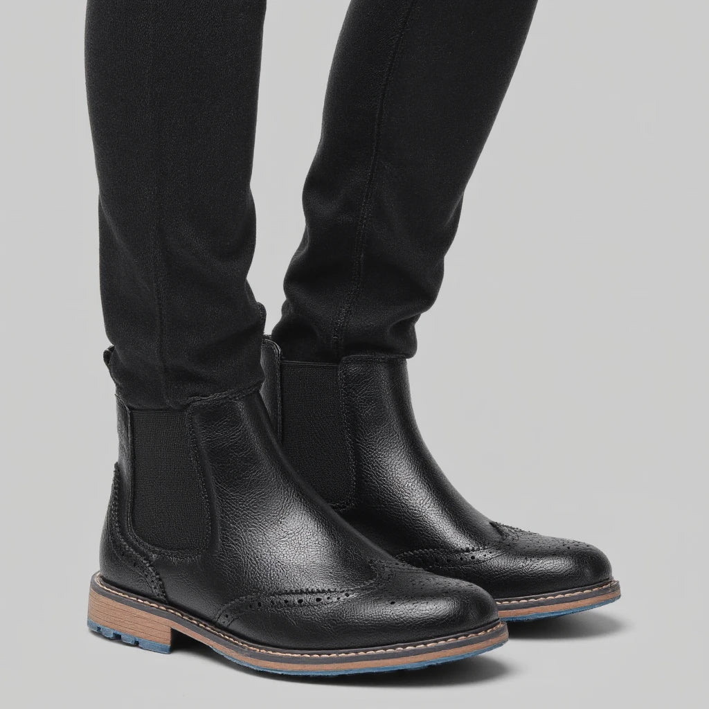 Chelsea Boots Men 2026 Comfortable Brand Fashion Leather Boots