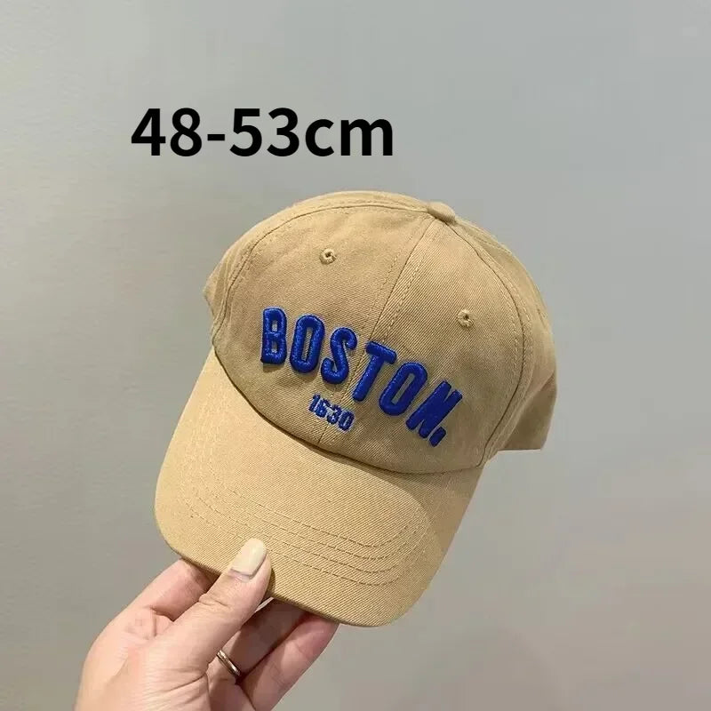 1Pcs Quick-drying Children Baseball Cap Summer Sun Hat Adjustbale Letter Embroidered Hat For Boys Girls