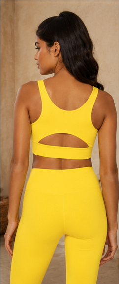 Breathe Easy Cut-Out Back Sports Bra – Lycra® Blend